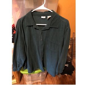 Forest green flannel